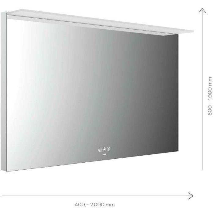 Emco Mi 200+ LED-Lichtspiegel 102050007000300 500 x 700 mm, mit Acryl-Lichtsegel