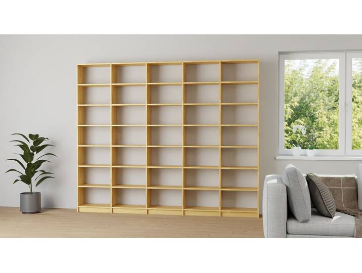 Bibliothek planen Buche Natur geölt