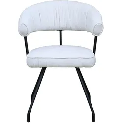 ESSZIMMERSTUHL RUNA Cremeweiß Webstoff (1er-Set)