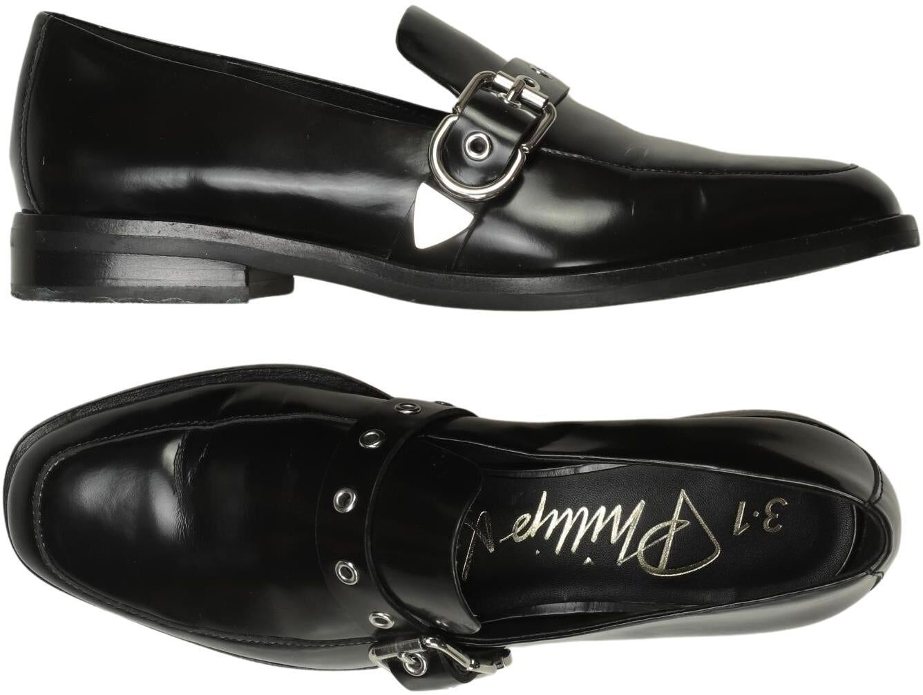 Phillip Lim Damen Halbschuh, Schwarz, Gr. EU 38, kein / Etikett - Second Hand
