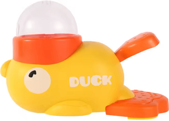 Inspire Curations Duck Treat Puzzle Slow Feeder Toy For Dogs & Cats yellow