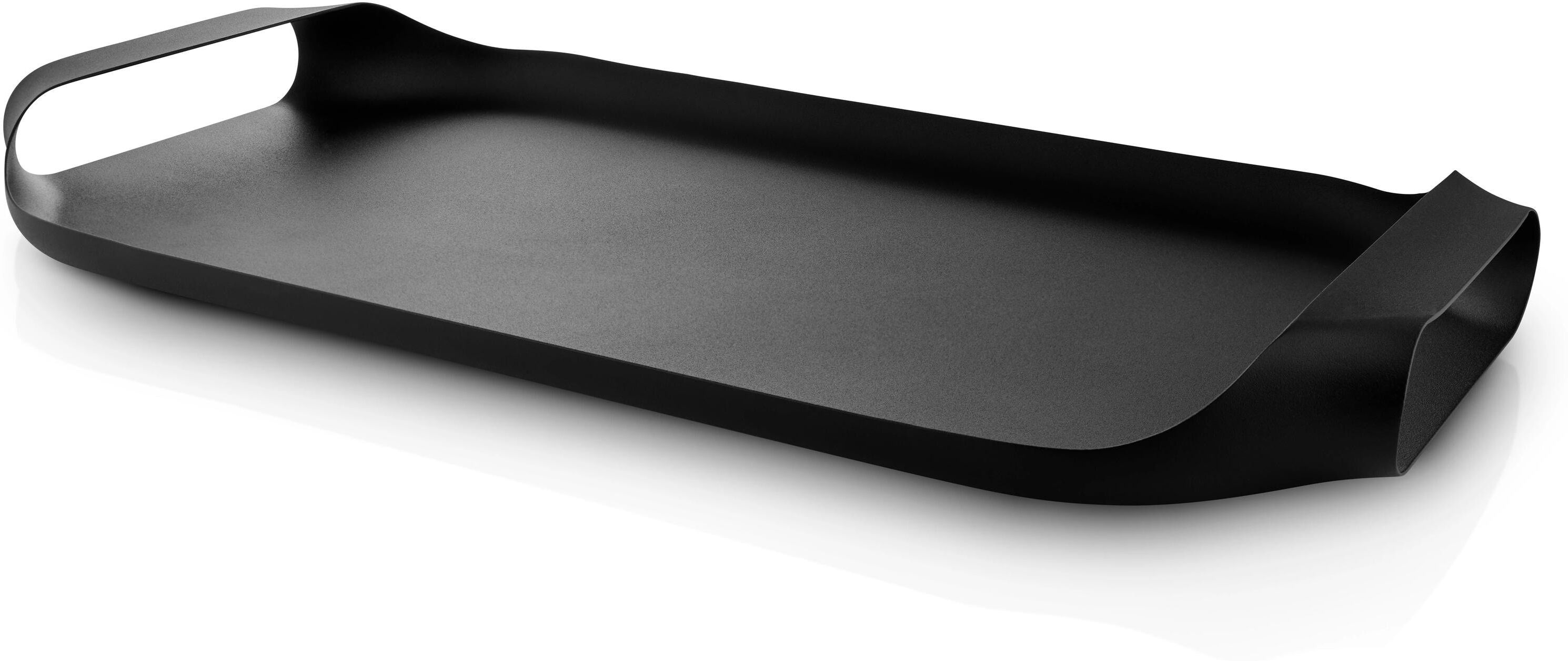 Tablett EVA SOLO, schwarz, B:44cm H:4cm, Edelstahl, Tabletts, Tablett schwarz B/L: 44cm