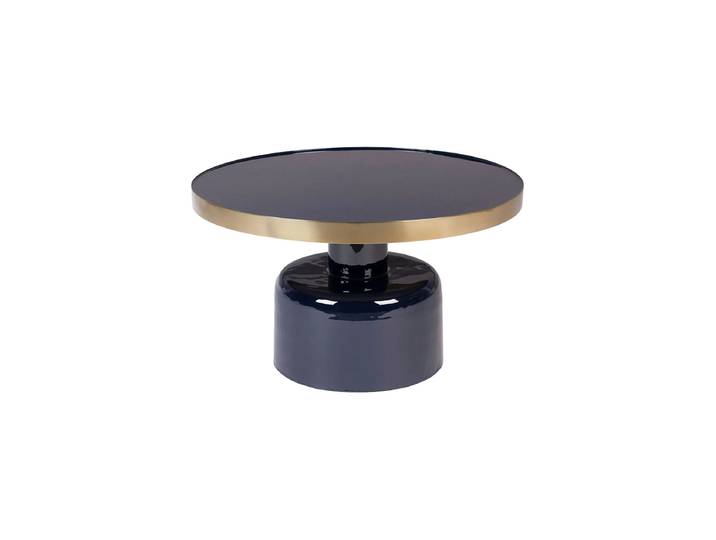 Design Couch- & Beistelltisch „Glam“ Ø 60 cm Dunkelblau Zuiver