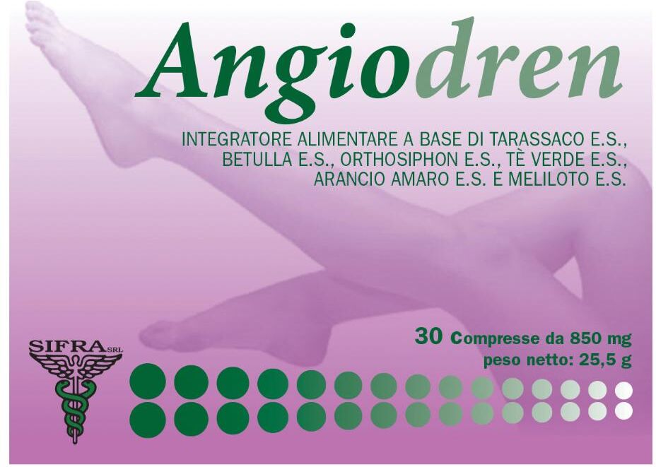 SIFRA Srl Angiodren, 30 Compresse
