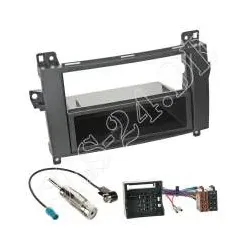 Autoradio 1-DIN Einbaurahmen Radioblende+Adapterkabel Einbauset für MERCEDES ...