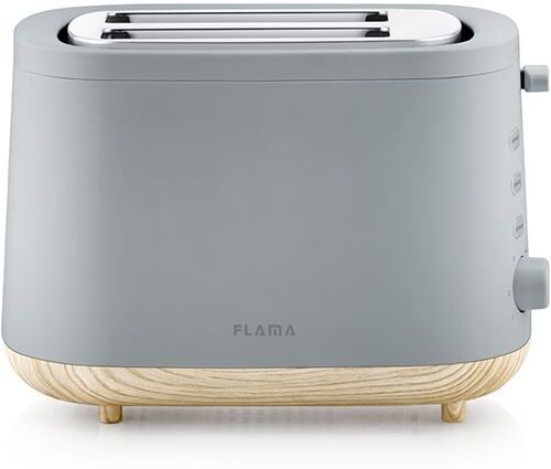 Flama Torradeira Dupla Fenda  Stone Gray 982FL  1050W - Cinzento  Madeira