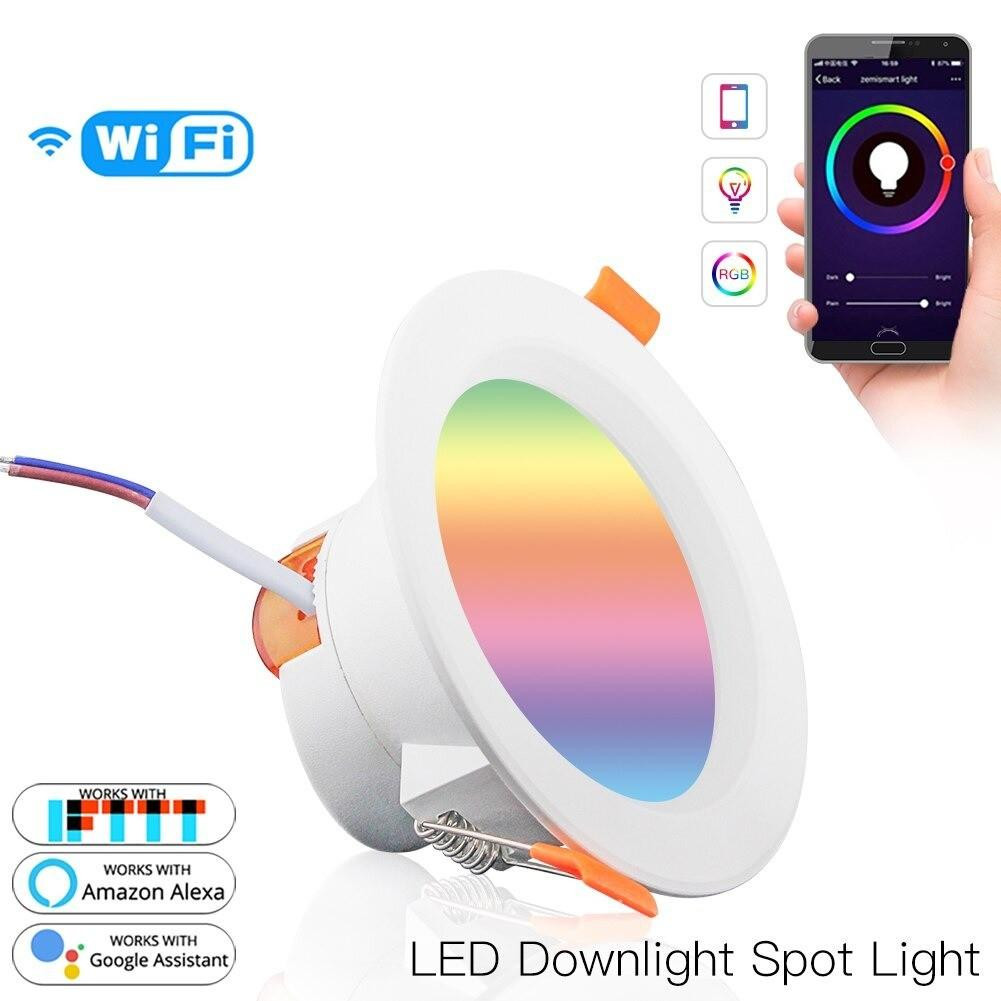 DrPhone LZ04 Smart LED Licht 7W RGB met Wifi, Amazon Alexa en Google Home ondersteuning - Verschillende Kleuren
