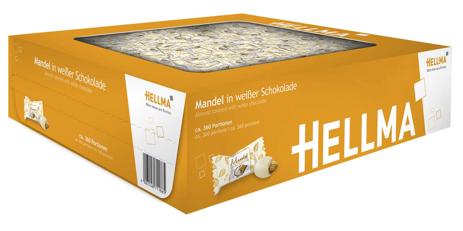 HELLMA Mandel in weißer Schokolade 70101186