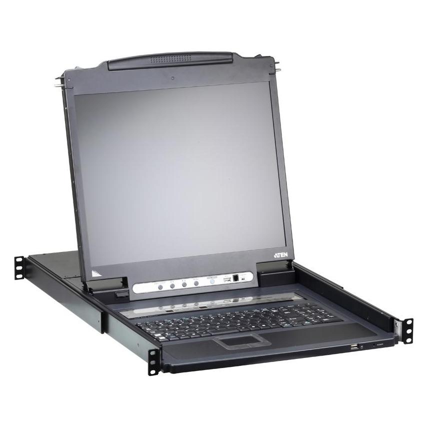 Aten CL5708IM ES KVM over IP Switch 8-Port 17"-LCD (PS/2-USB VGA) ES-Layout (CL5708iM SP)