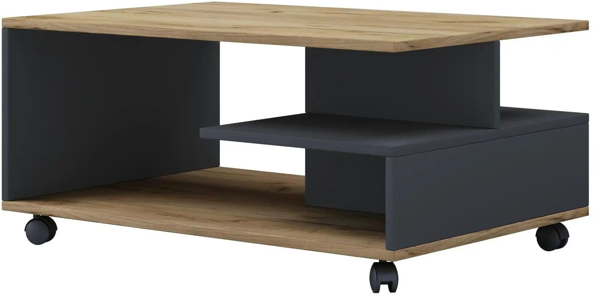 Höffner Couchtisch  Stango ¦ grau ¦ Maße (cm): B: 50 H: 41