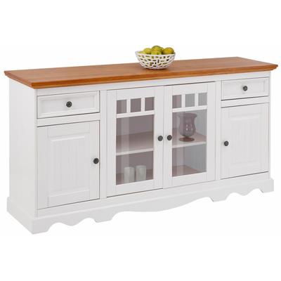 Sideboard OTTO HOME "Melissa", gelb (weiß, honigfarben), B:169cm H:85cm T:45cm, Sideboards, Sideboard, Kommode, Breite 169 cm