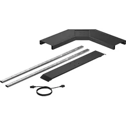 Hettich, Tischbeine + Tischgestell, LegaDrive Systems Gestell-Modul 135°-Winkel graphgr.