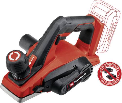 Einhell TE-PL 18/82 Li - Solo Akku-Hobel mit Zubehör, ohne Akku, ohne Ladegerät Hobel-Breite: 82mm 18V Falztiefe (max.): 8mm