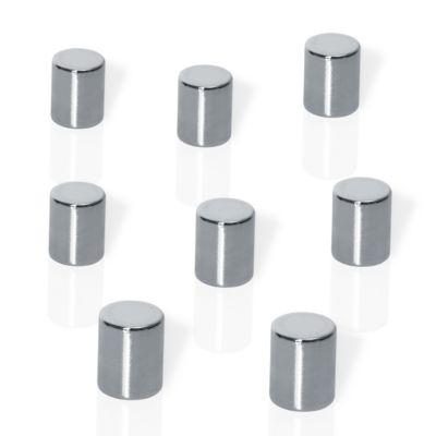 Neodym-Magnete, Form zylindrisch, f. Glas-Magnettafeln, 8 Stück