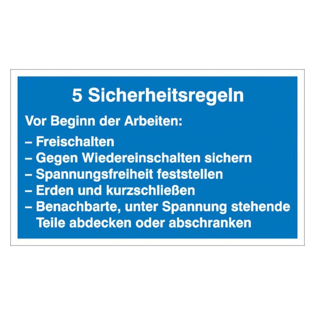 SafetyMarking Hinweisschild Sicherheitsregeln (11.1312)