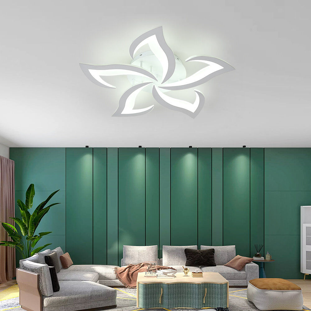 Ivy Bronx Rachna Dimmable 60cm LED Integrated Semi Flush Mount Ceiling Light With Remote control White 8cm H X 60cm W X 60cm D