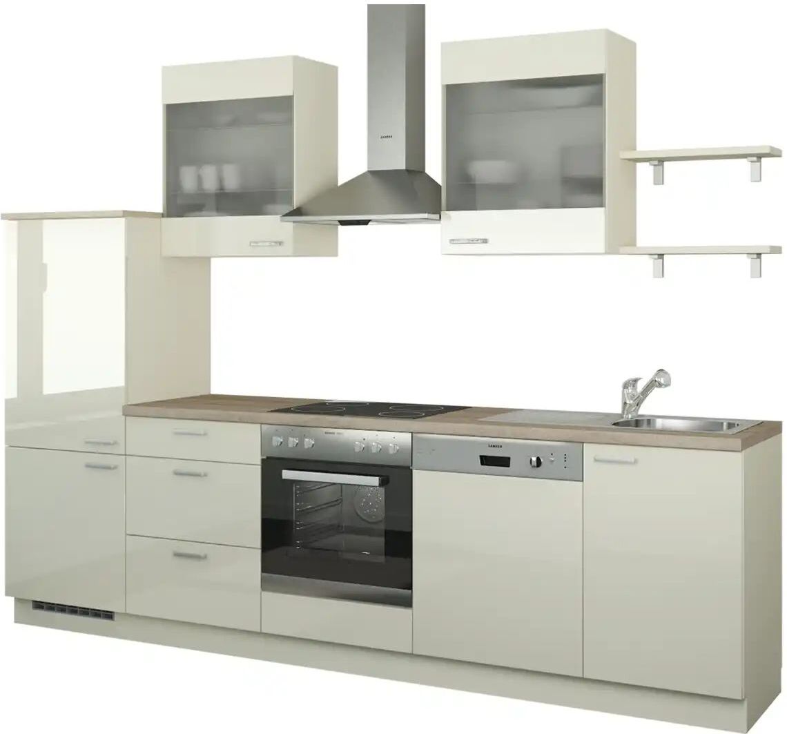 CUBO15 Küchenzeile ohne Elektrogeräte  Hamburg ¦ creme ¦ Maße (cm): B: 290