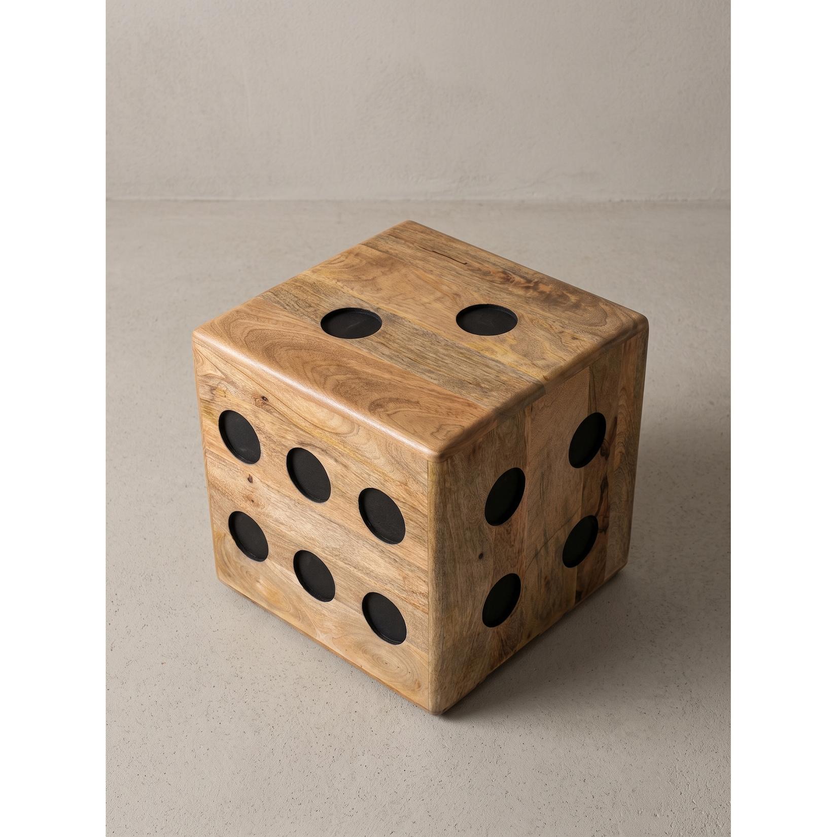 Sitzhocker Mango Massivholz 41x41x41 cm - SINTRA Kadima Design