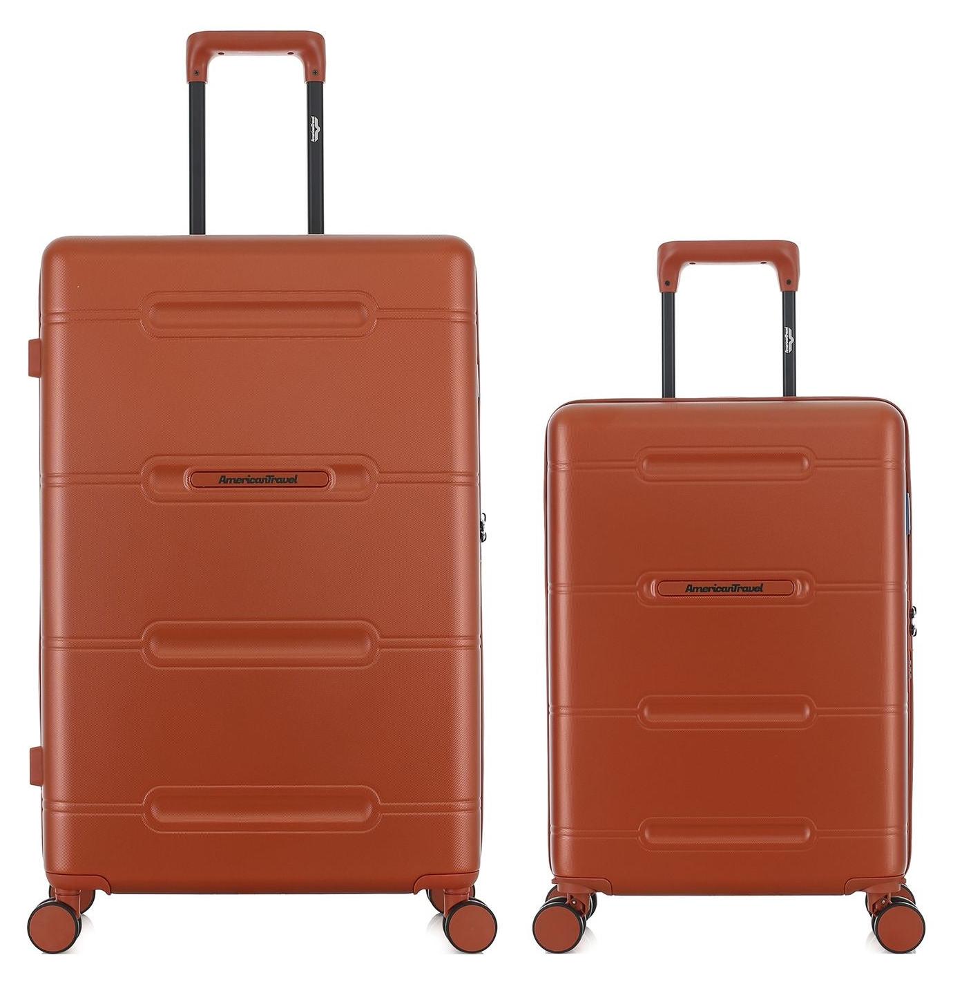 AMERICAN TRAVEL - 2er-Set - CLEVELAND-Koffer (groß und Handgepäckgröße)