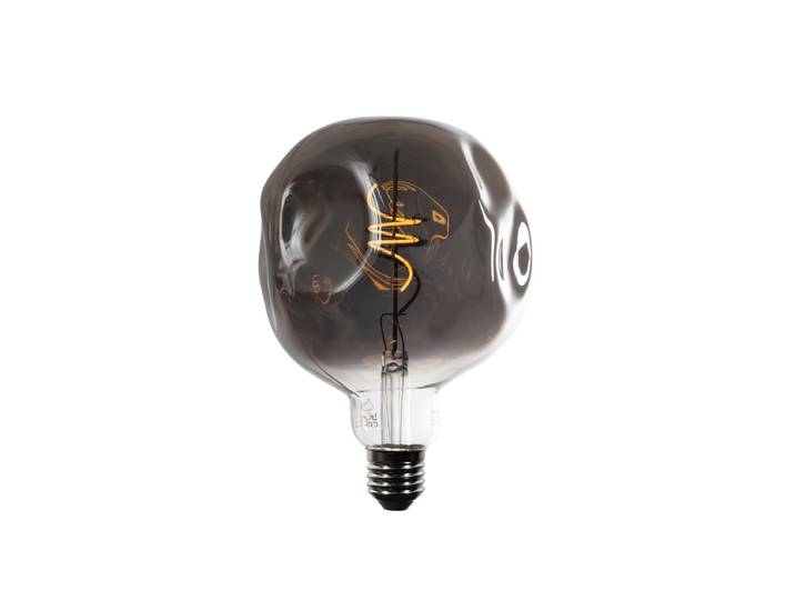 Ampoule LED E27 à filament spiralé G125 argent miroir 4W 75 lm