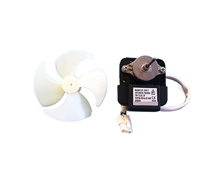 LANGshaw Brandneuer Fan Motor Kühlschrank Fan Motor Ersatzkompatibel for Konka Kompatibel for Electrolux FRESTEC Kühlschrank Zubehör Leisurely (Color : Motor Blade Set)