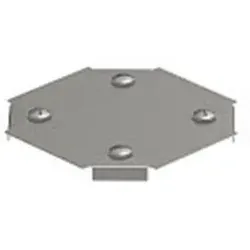 OBO 7139040 Deckel Kreuzung für RKM 100 B=100mm, A4, 1.4571, 2B