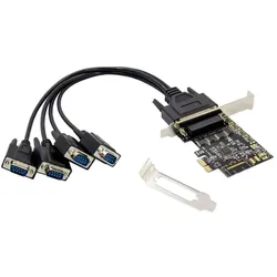 Conceptronic 4-Port-DB9-RS232-Serielle PCIe-Karte