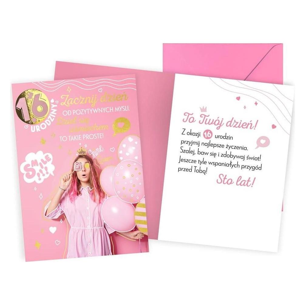 Kukartka Geburtstagskarte 16. Mädchen (47597437)
