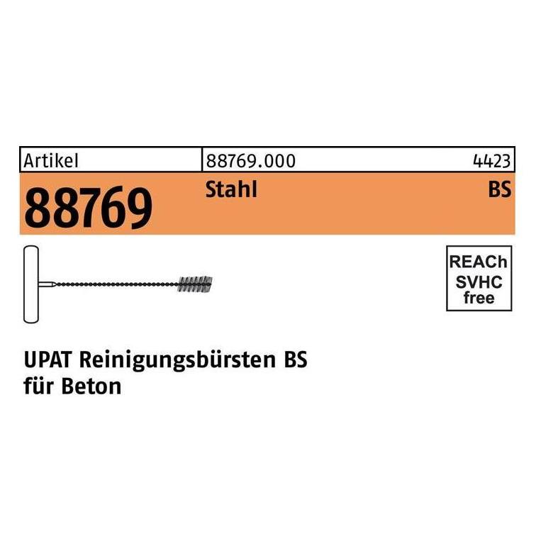 Upat Reinigungsbürste R 88769 UMV VARIO BS 35 - F. M30 Stahl Reinigungsbürsten BS für Beton (887690000350000)