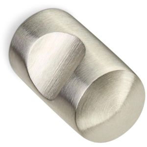SO-TECH Möbelgriffe EK01, silber, aus Edelstahl, 15 mm (Ø), Knopfgriff, 1 Stück