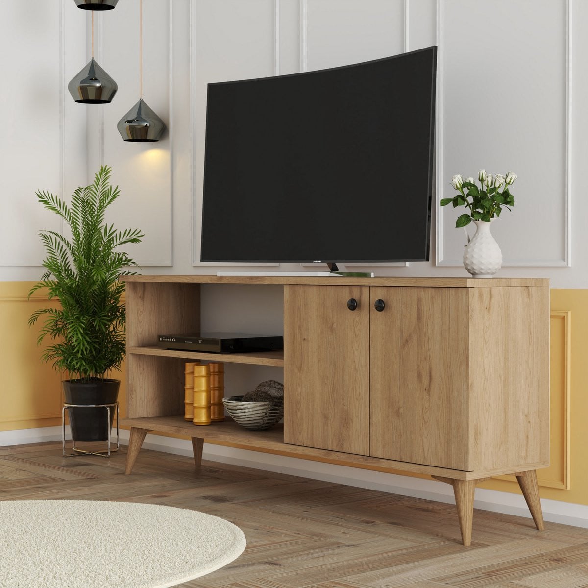 Skye Decor Tv-standaard Everest 1572 Eiken, B/D/H: 138 x 29,5 x 60 cm