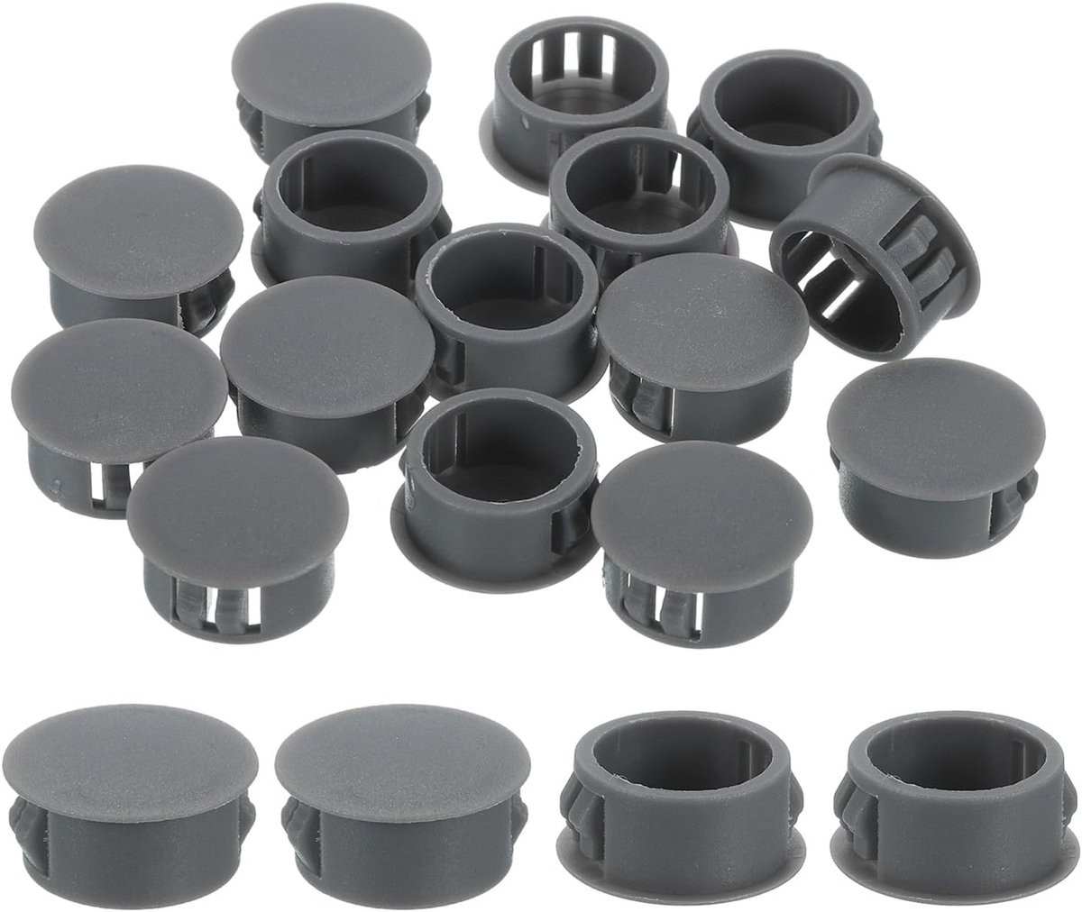 28 stuks Nylon Gatstops 18 mm voor Meubels en Kasten - Universele Kunststof Blindstops