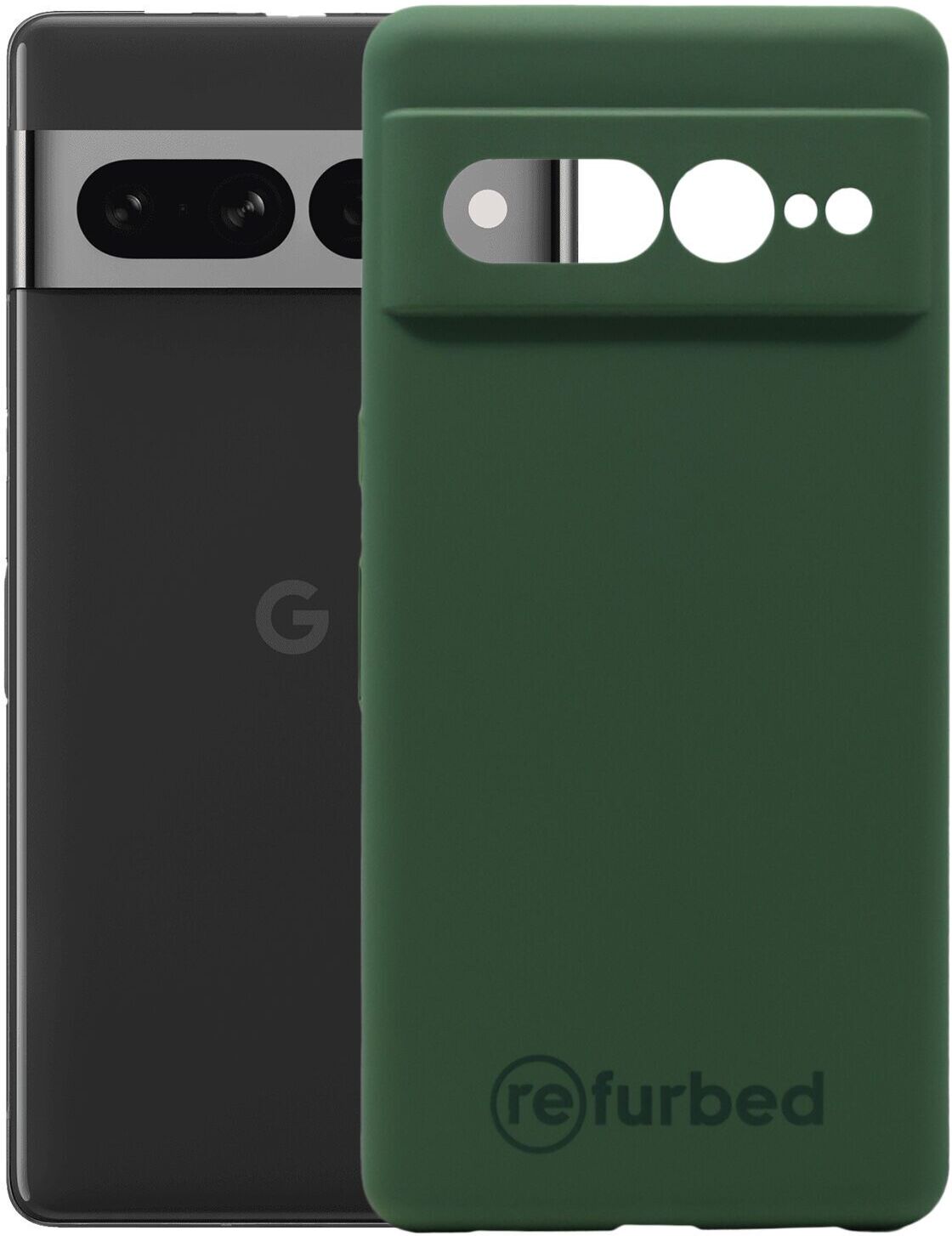 refurbed Silikon Telefonhülle   Google Pixel 7 Pro   grün - Refurbished