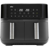 Heißluftfritteuse TwinCook 3, TD 3030I schwarz (matt), 2.850 Watt, 2 Körbe je 4 Liter