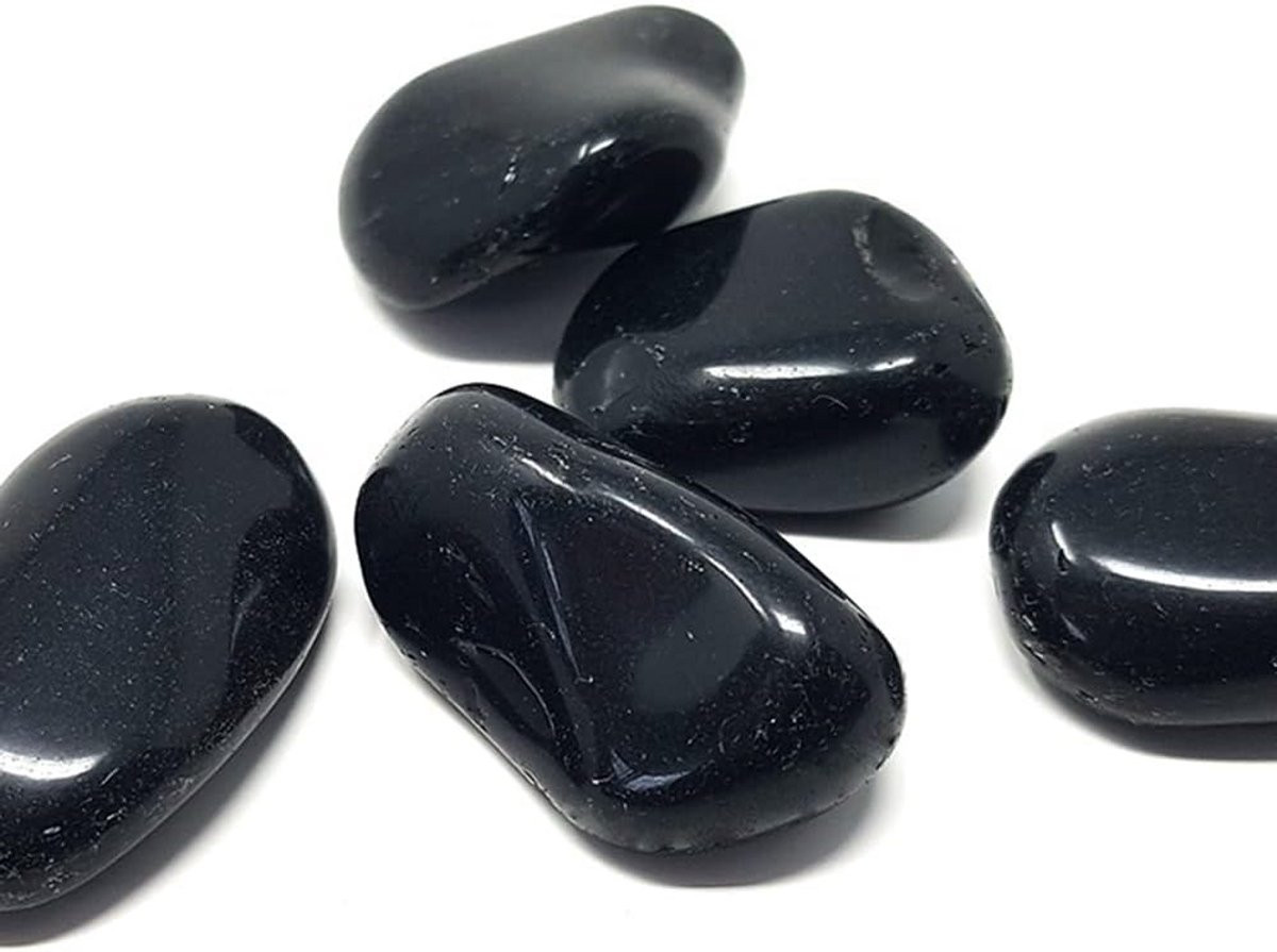 Gepolijste zwarte obsidiaan energiestenen voor genezing en feng shui