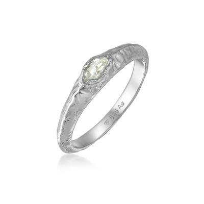 Silberring HAZE & GLORY "Ring Amethyst Hellgrün Handgefertigt 925 Sterling Silber" Gr. 66, silber, Fingerringe, Herren, 66, Silber 925 (Sterlingsilber), Silberring