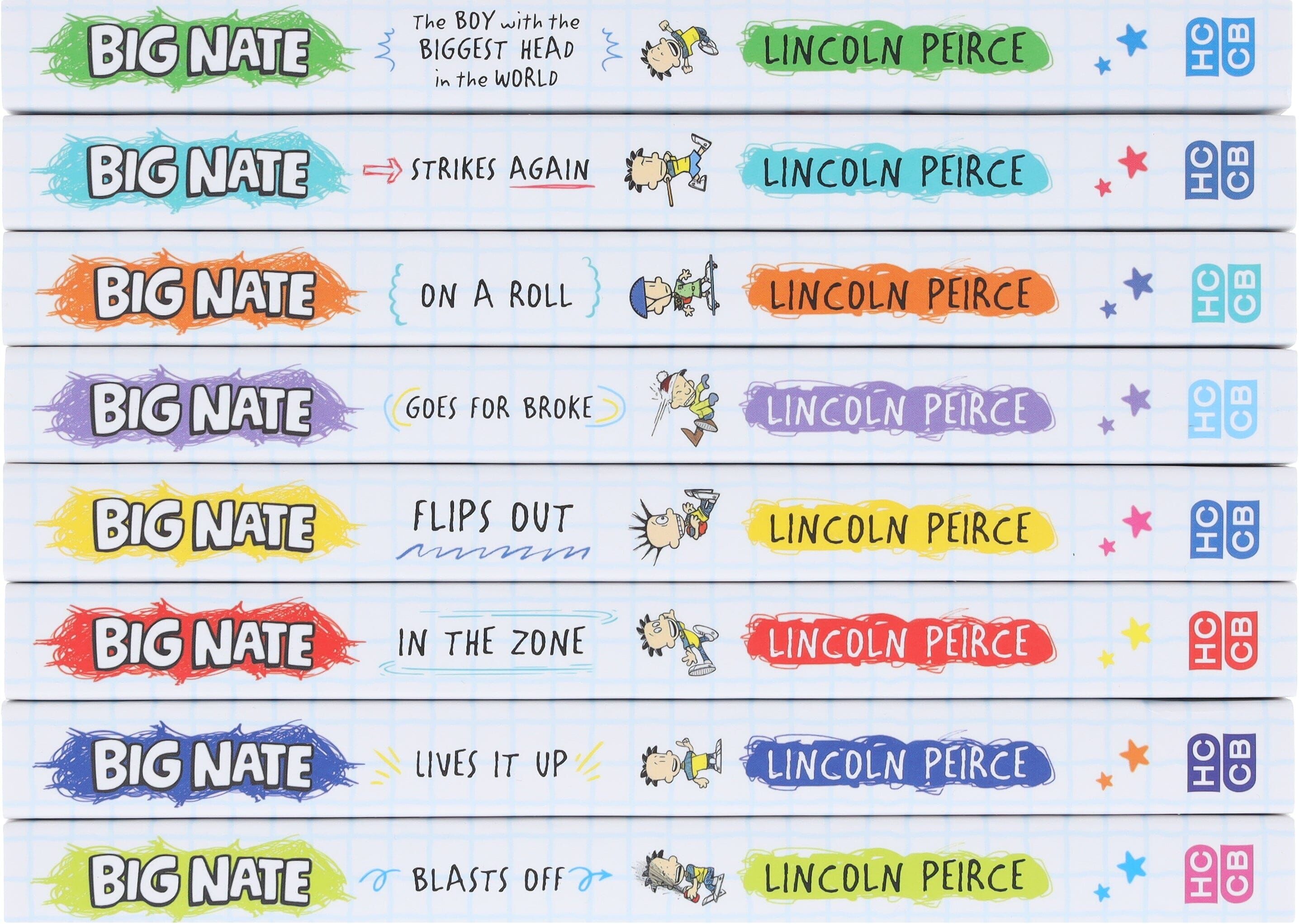 The Big Nate Collection Series by Lincoln Peirce 8 Books Box Set - Ages 9-14 - Paperback HarperCollins Publishers