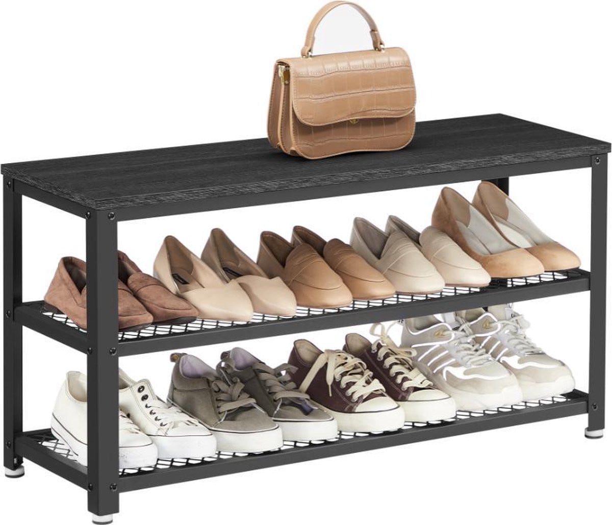 MAZAZU Schoenenrek voor volwassenen, Industrieel design, Zwart