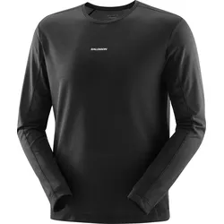 Salomon Herrenshirt Shakeout Core LS Tee - schwarz / M