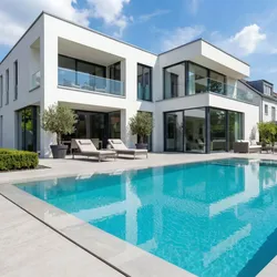 Pool Komplettangebot Infinity ONE mit Überlauf-Fertigpool und optionalem Unterflurrolladen
