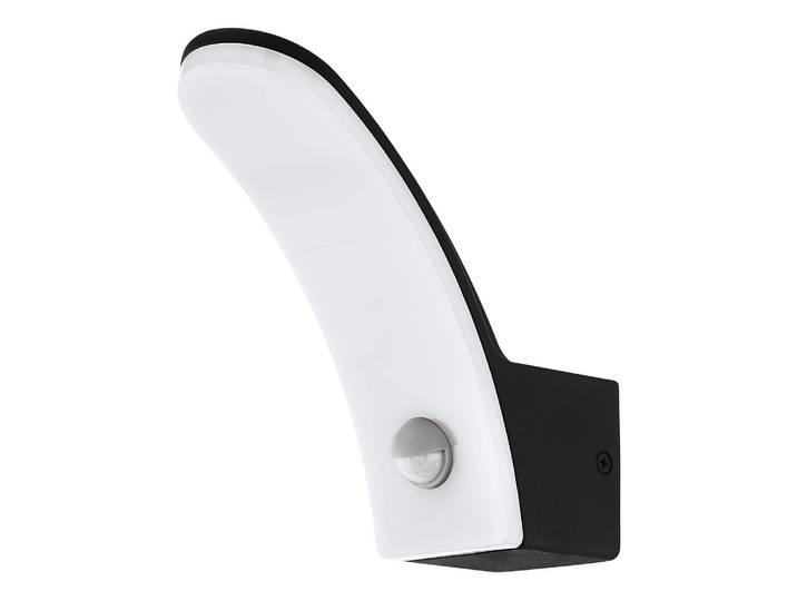 home24 LED-wandlamp II 7 x 18 x 19cm zwart