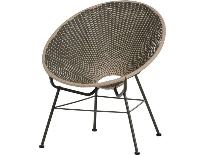 WOOOD Kazoun Loungestoel - Kunststof - Groen - 81x73x71