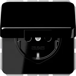 JUNG SCHUKO-Steckdose 16 A 250V m.Klappdeckel bruchs CD 1520 BFKL SW