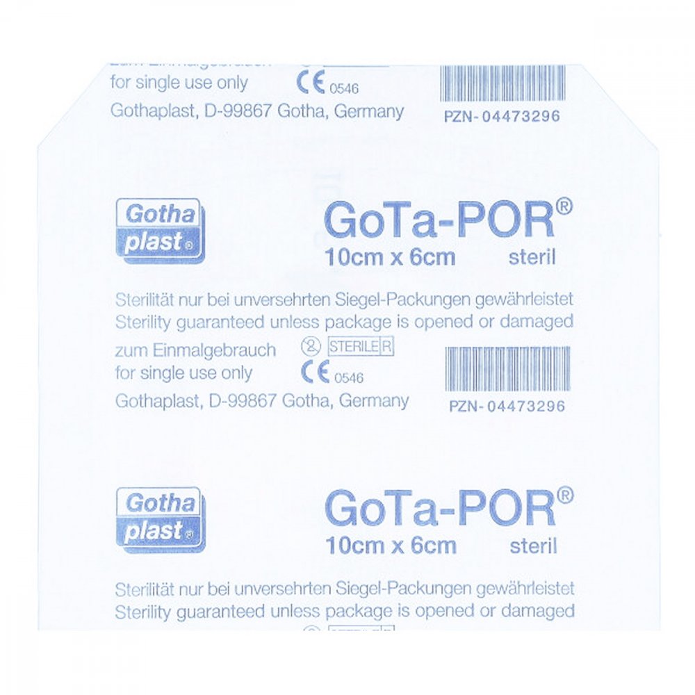 Gothaplast GmbH Gota-por Wundpflaster steril 60x100 mm 04473296
