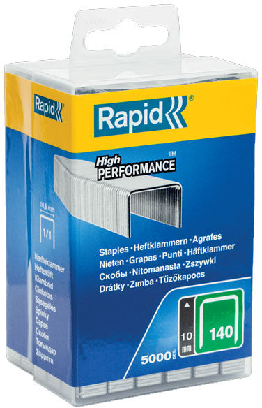 Agrafes en fil plat n° 140 12 mm boîte de 5000 RAPID 40303091