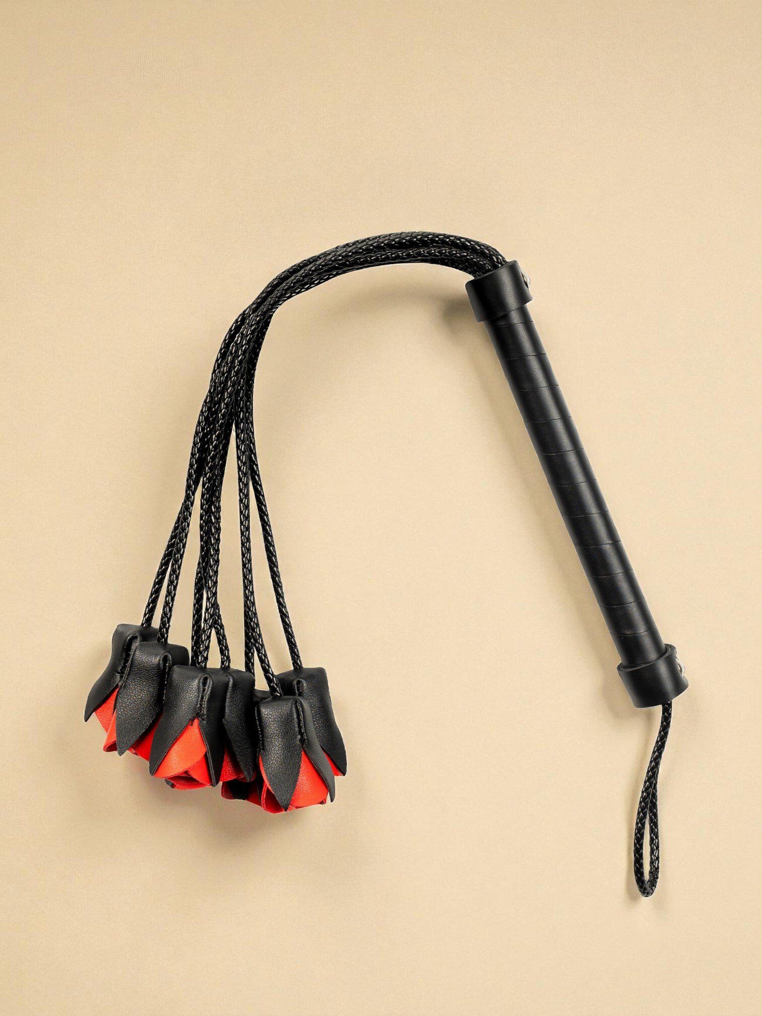 Rimba Fouet Roses - Noir et Rouge