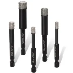 Mandrex Diamant Lochsäge TileXcut Set Ø 5 - 12 mm | 5-teilig