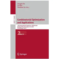Combinatorial Optimization and Applications, Fachbücher