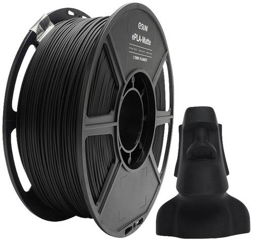 ESUN ePLA-Matte Black Filament PLA Matt 1.75mm 1kg Schwarz (matt)