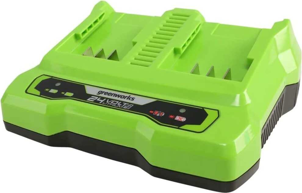 Greenworks 24V dubbele oplader 4A model G24X2UC4 zonder accu